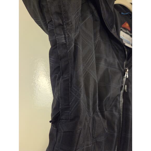 Columbia Jacket Womens M Black Blue Interchange Omni Tech Waterproof Lined - Picture 6 of 13